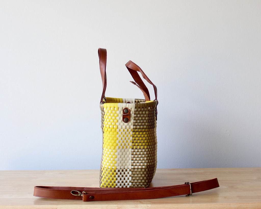 Everyday Playa Woven Purse – Plaid Sunny Gold